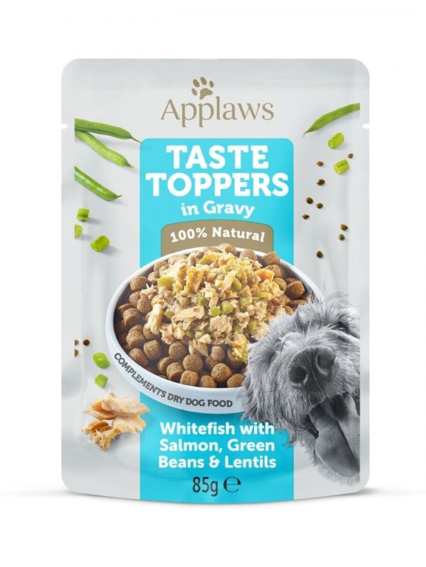 Applaws Taste Toppers Vitfisk & Lax med Bönor & Linser 85 g