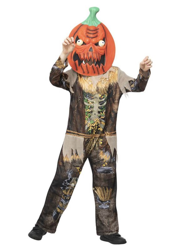 Barndräkt, pumpkin scarecrow 130/143