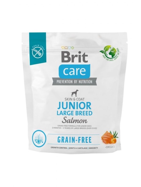 Brit Care Dog Junior Large Breed Grain Free Salmon (1 kg)