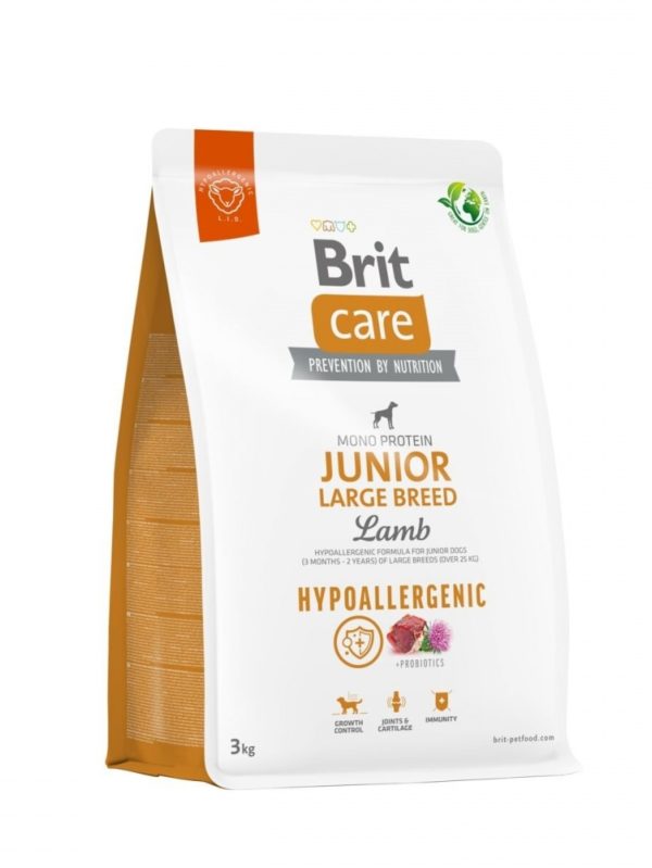 Brit Care Dog Junior Large Breed Hypoallergenic Lamb (3 kg)