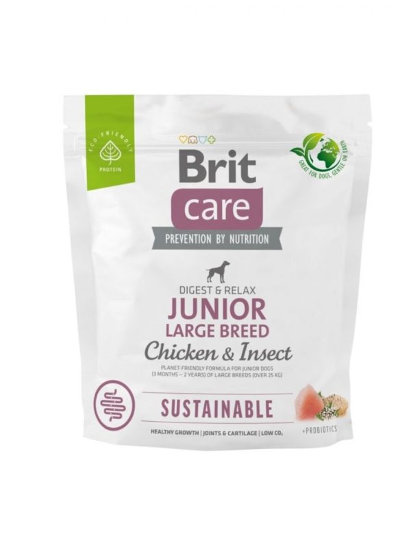 Brit Care Dog Junior Sustainable Large Breed Chicken & Insect (1 kg)