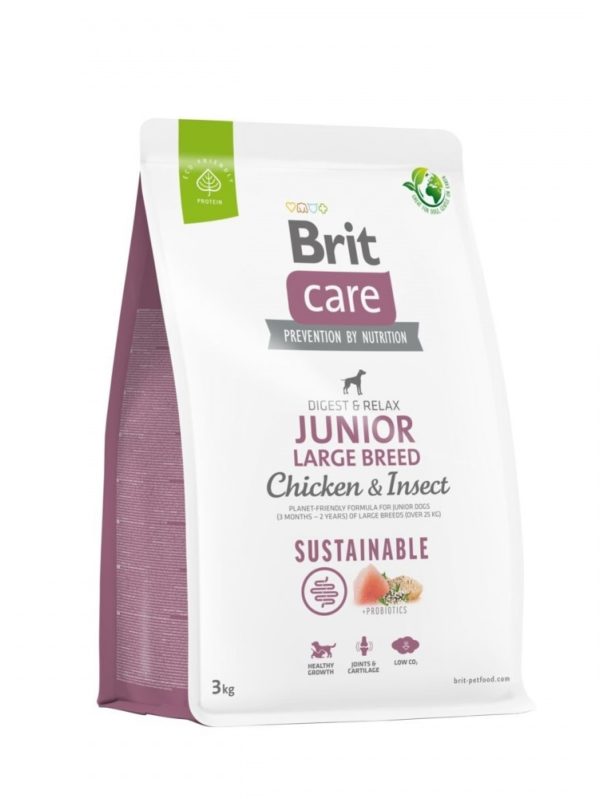 Brit Care Dog Junior Sustainable Large Breed Chicken & Insect (3 kg)