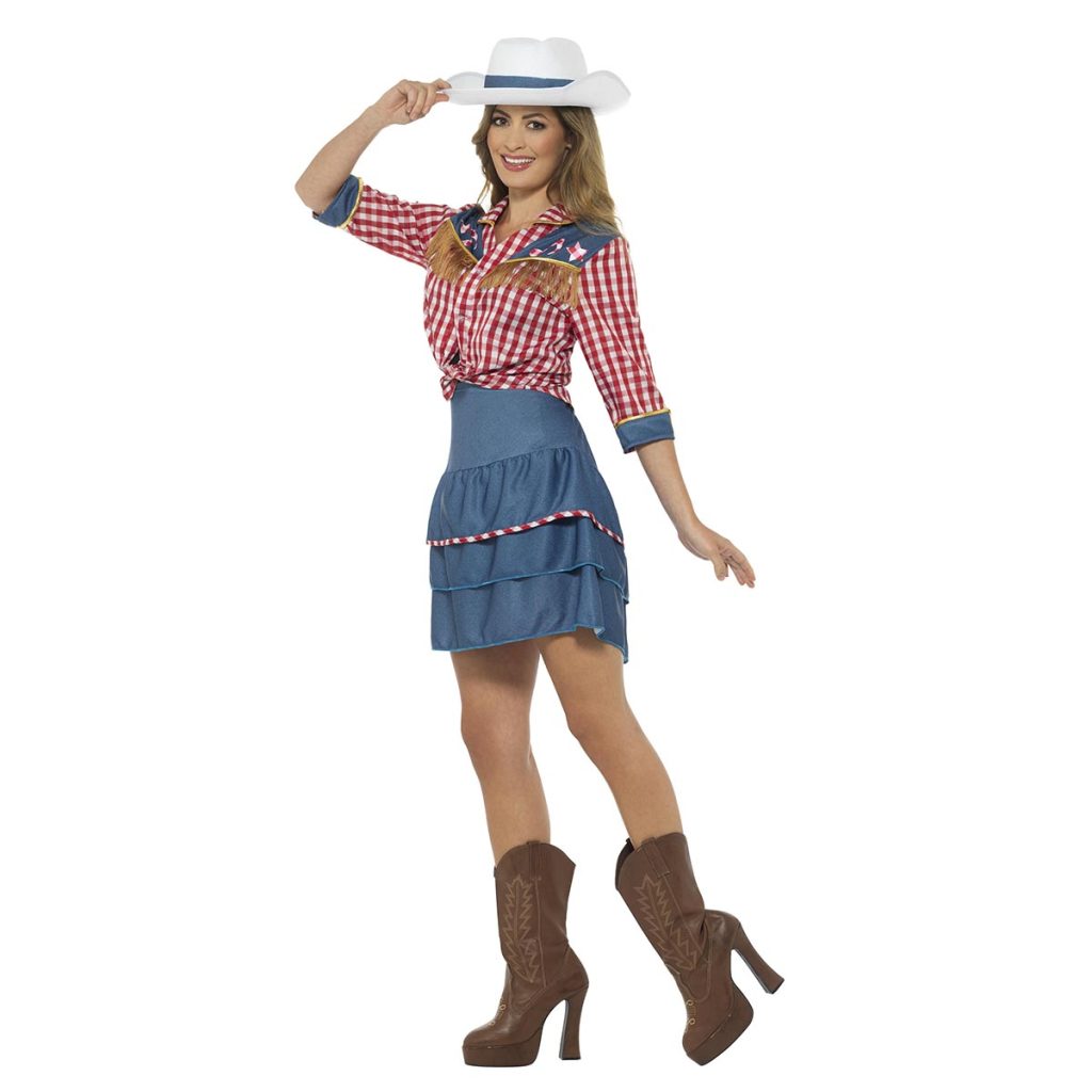 Dräkt, rodeo cowgirl doll M