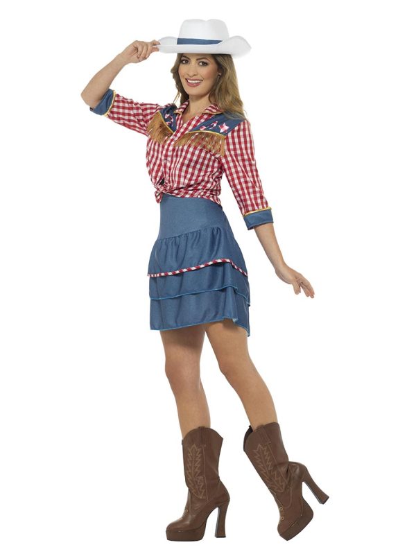 Dräkt, rodeo cowgirl doll M