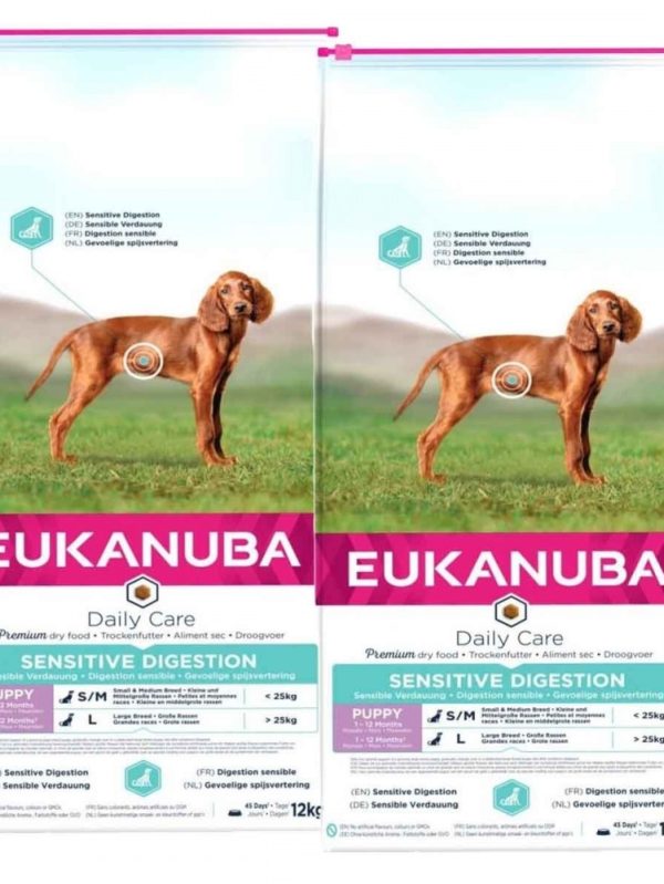 Eukanuba Daily Care Puppy Sensitive Digestion 2 x 12kg