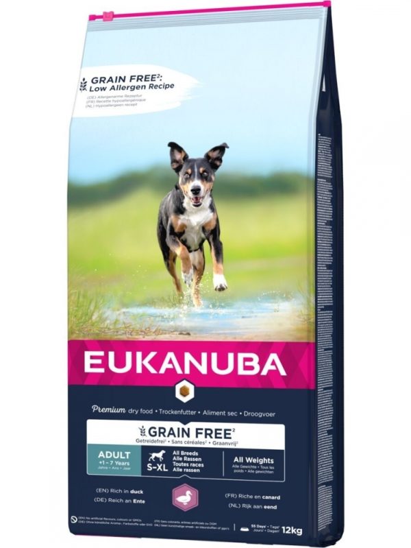 Eukanuba Dog Adult Grain Free All Breeds Duck (12 kg)