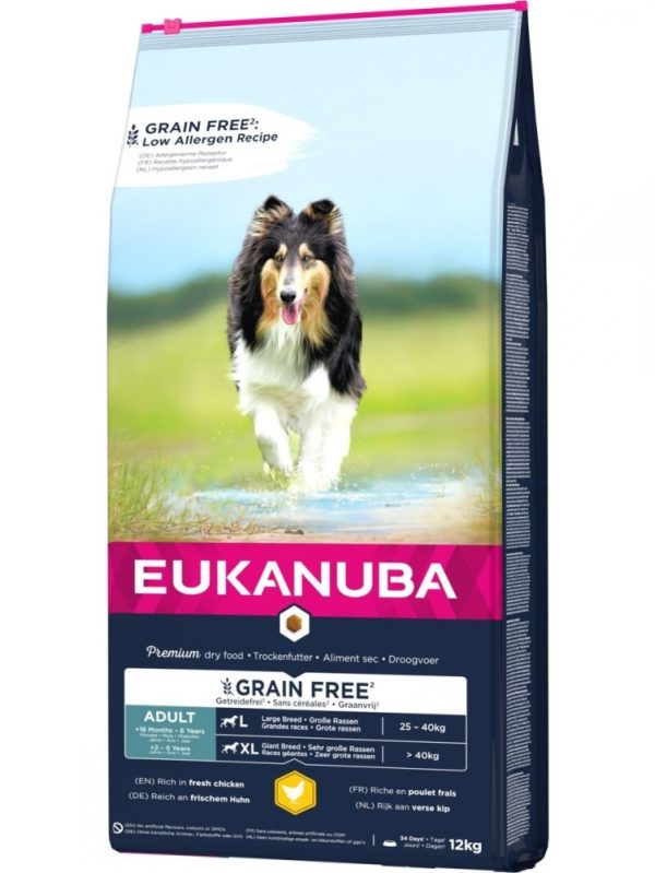 Eukanuba Dog Adult Grain Free Large & Giant Chicken (12 kg)