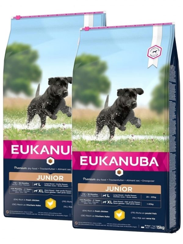 Eukanuba Dog Junior Large 2 x 15kg