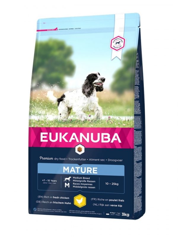 Eukanuba Dog Mature Medium Breed Chicken (3 kg)