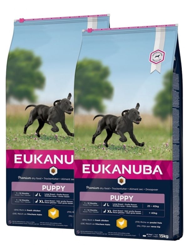 Eukanuba Dog Puppy Large 2 x 15kg