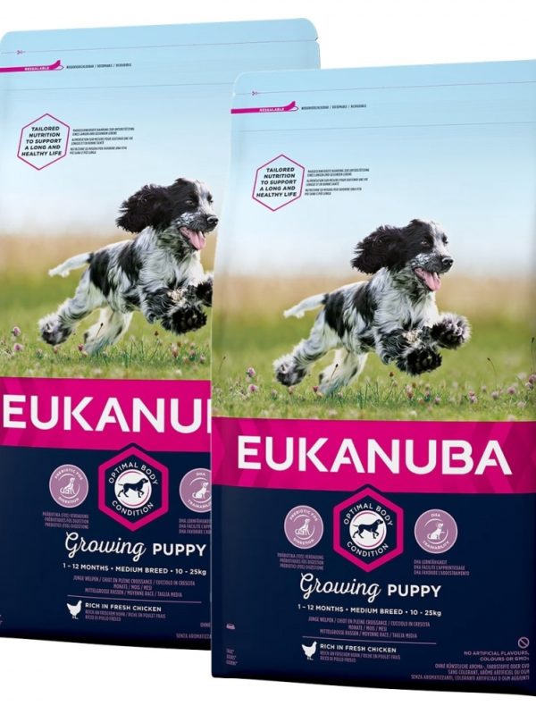 Eukanuba Dog Puppy Medium 2 x 15kg