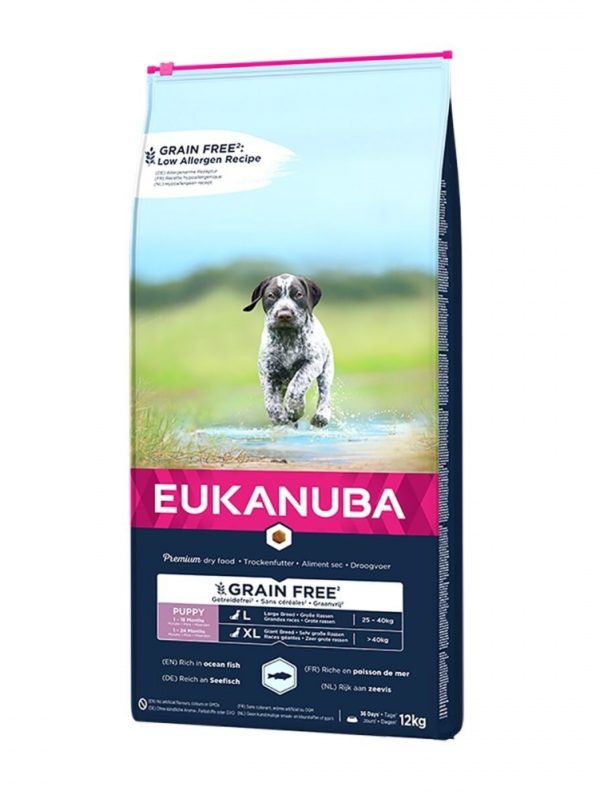 Eukanuba Puppy Grain Free Large & Extra Large Breed Ocean Fish (12 kg)