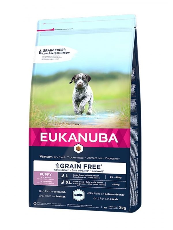 Eukanuba Puppy Grain Free Large & Extra Large Breed Ocean Fish (3 kg)