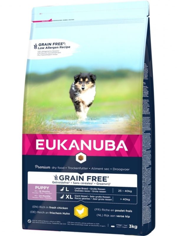 Eukanuba Puppy Grain Free Large & Giant Chicken (3 kg)