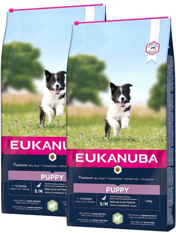 Eukanuba Puppy Small & Medium Breed Lamb & Rice 2 x 12kg