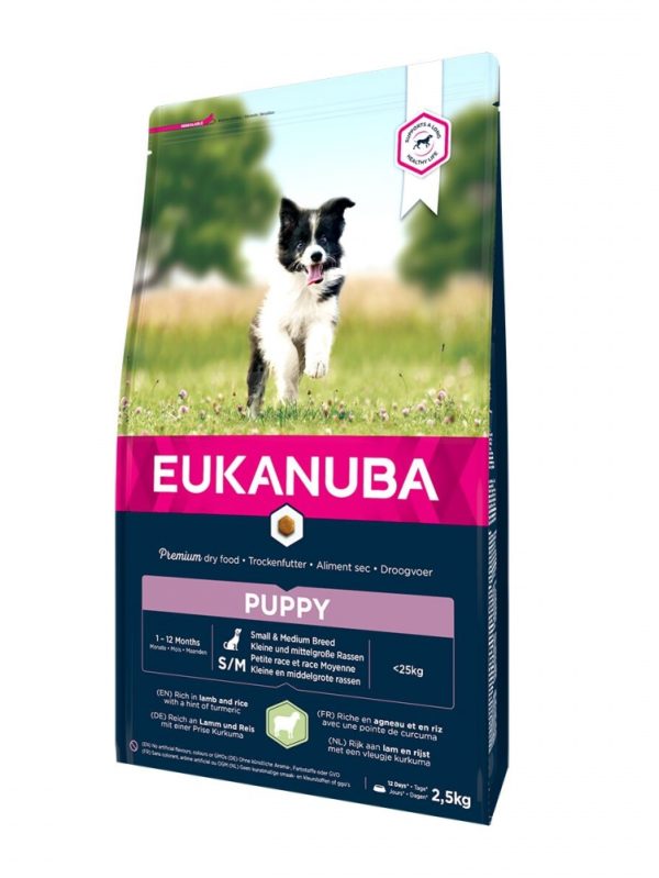 Eukanuba Puppy Small & Medium Breed Lamb & Rice (2,5 kg)