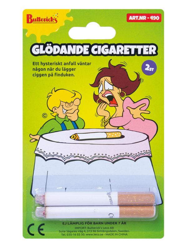 Glödande cigaretter 2st