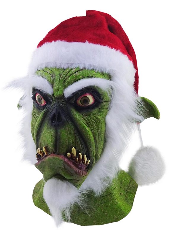 Mask, Ghoulish Green Santa