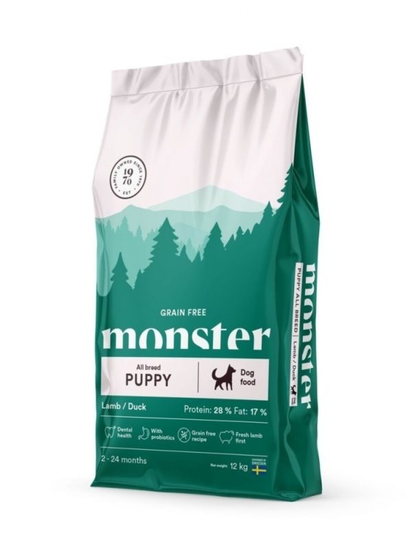 Monster Dog Puppy All Breed Grain Free Lamb & Duck (12 kg)