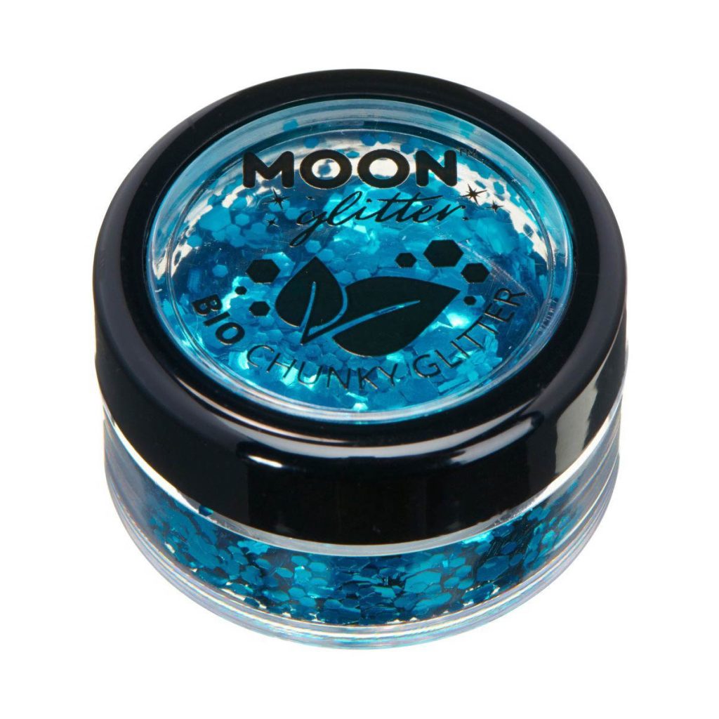 Moon glitter bio chunky, 3g Blå