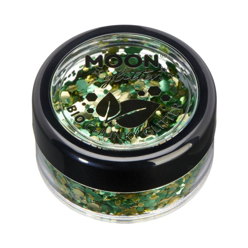 Moon glitter bio chunky mix, 3g Shamrock