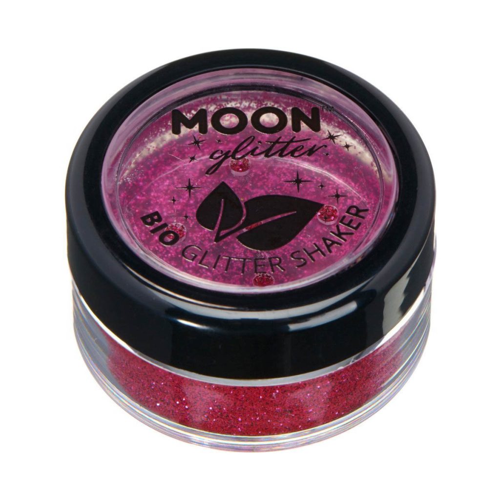 Moon glitter bio finkornigt shakers, 5g Mörkrosa