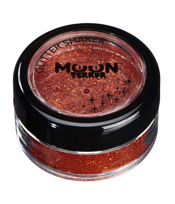 Moon halloween Glitter i burk, orange 3 g