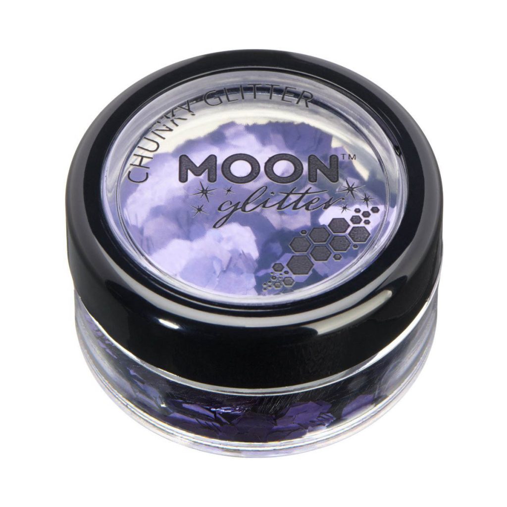 Moon kroppsglitter, chunky 5g-Lila