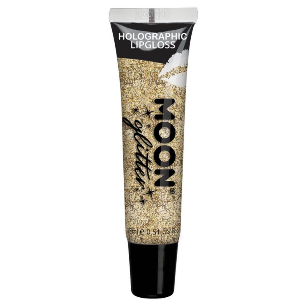 Moon läppglans, guld med glitter 15 ml