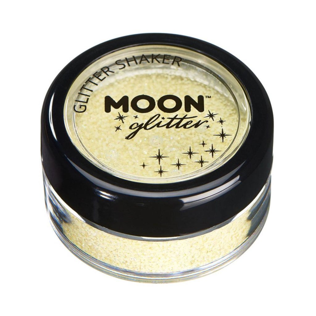 Moon pastellglitter i burk shaker 5g Ljusgul