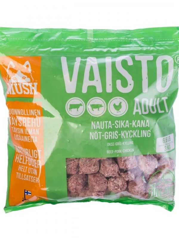 Mush Vaisto Nöt-Gris-Kyckling (3 kg)