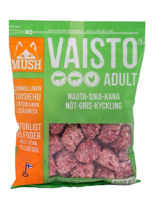 Mush Vaisto Nöt-Gris-Kyckling (800 g)