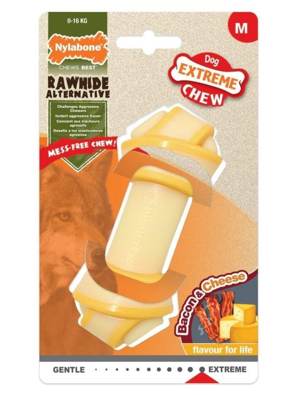 Nylabone Extreme KnotBone Bacon & Cheese M