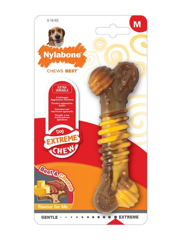 Nylabone Extreme Texture Beef and Cheese (M)