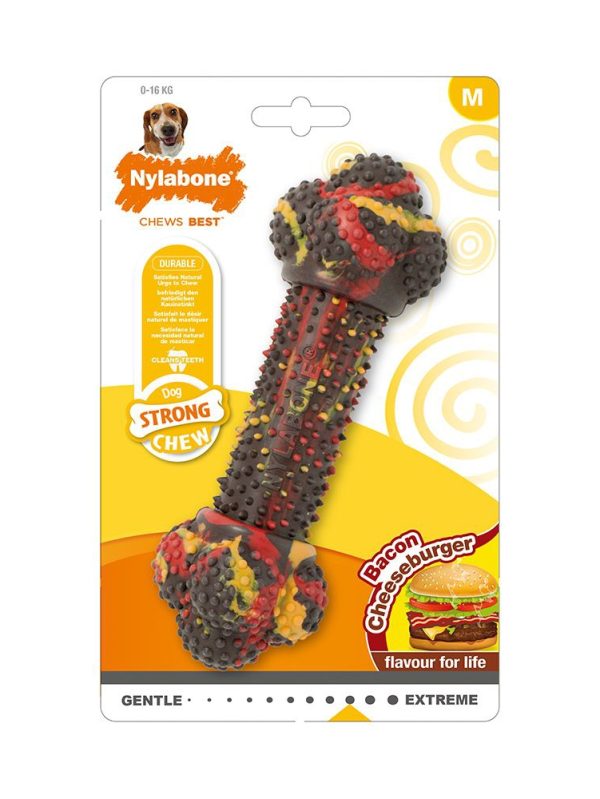 Nylabone Strong Bacon Cheeseburger (M)