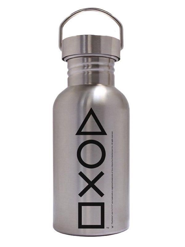 Playstaion - Canteen Steel Bottle - Buttons