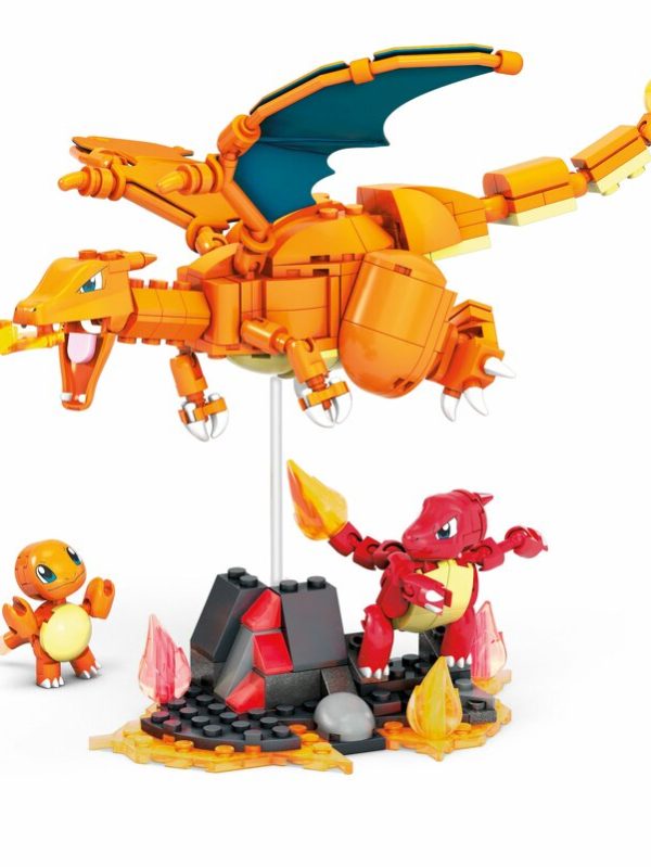 Pokémon Mega Construx Construction Set Charmander Evolution Set