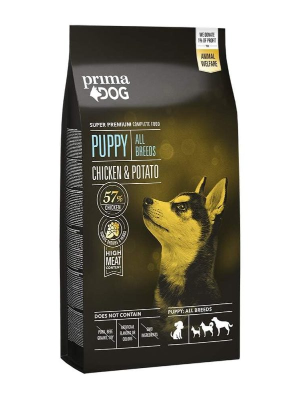 PrimaDog Puppy All Breed Chicken & Potato 10 kg