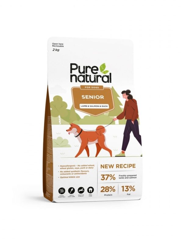 Purenatural Dog Senior Lamb, Salmon & Duck (2 kg)