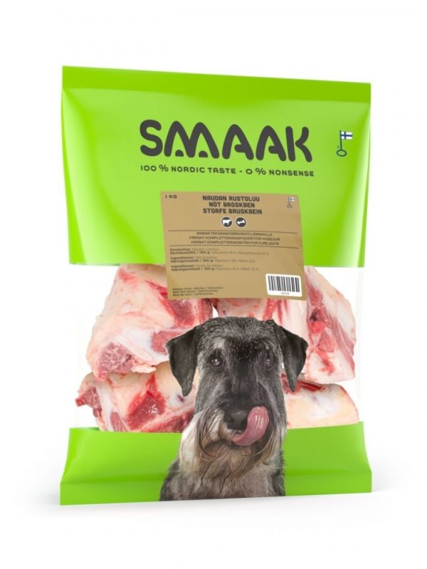 SMAAK Raw Broskben av Nöt 1 kg