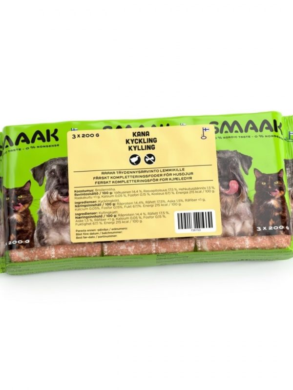 SMAAK Raw Complementary Kyckling (3 x 200 g)