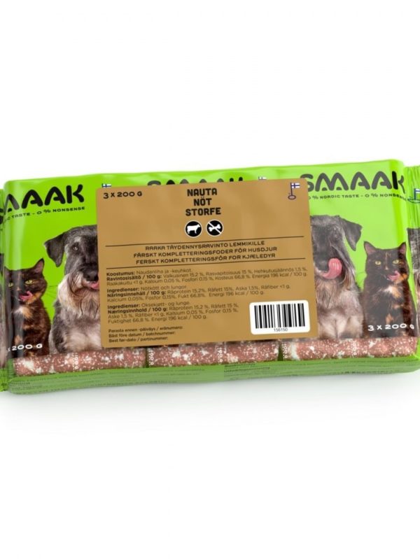 SMAAK Raw Complementary Nöt (3 x 200 g)