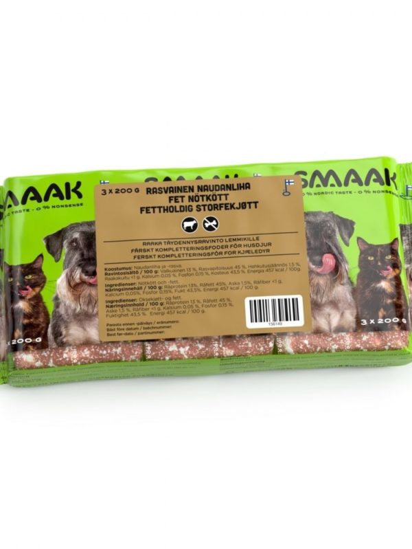 SMAAK Raw Complementary Nöt Fatty (3 x 200 g)