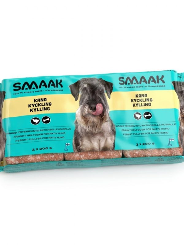 SMAAK Raw Complete Kyckling Active 3x200g (3 x 200 g)