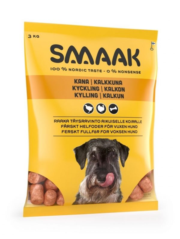 SMAAK Raw Complete Sensitive Chicken & Turkey (3 kg)