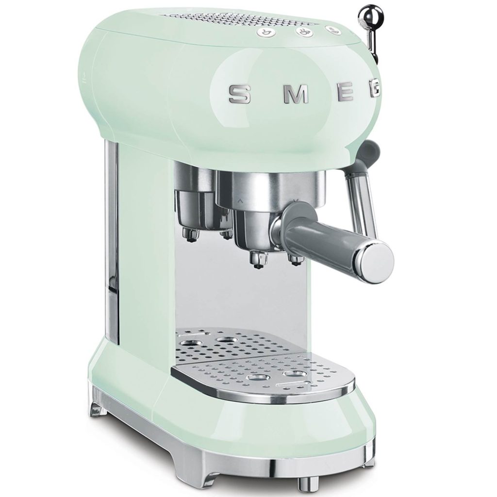 Smeg 50's Style Espressomaskin ECF01PGEU (pastellgrön)