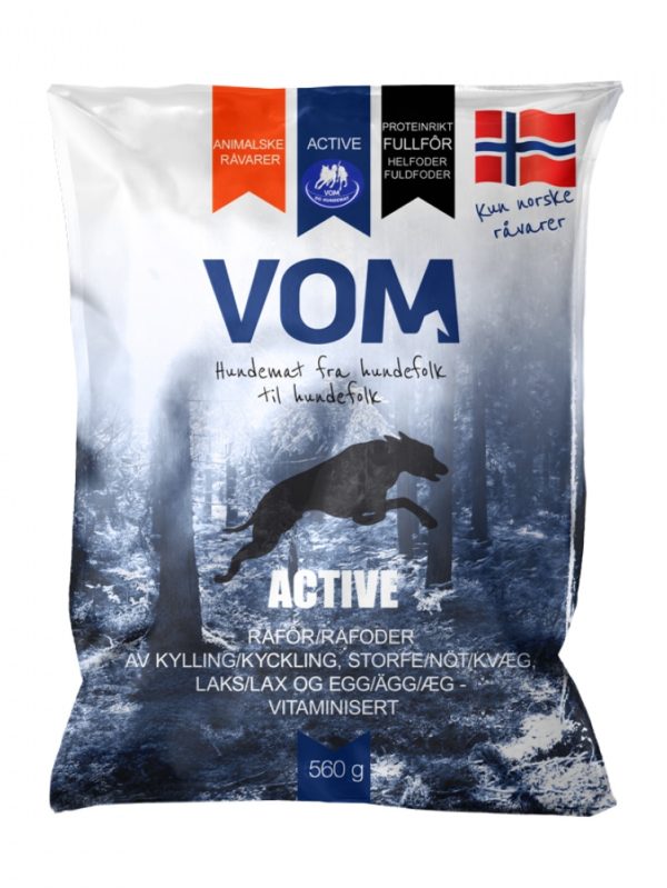 Vom og Hundemat Active Proteinrikt Helfoder Köttbullar 560 g