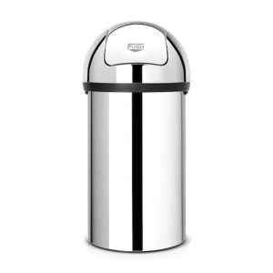 BRABANTIA Papperskorg Push bin 60l Blank stål