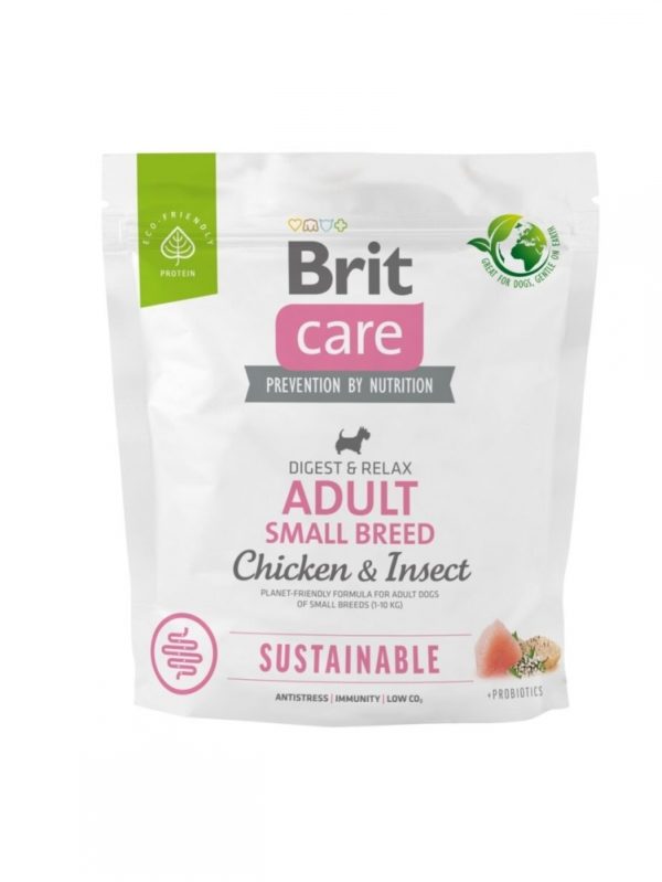 Brit Care Dog Adult Sustainable Small Breed Chicken & Insect (1 kg)