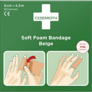 Cederroth Plåster SoftFoam beige 6cmx4,5m